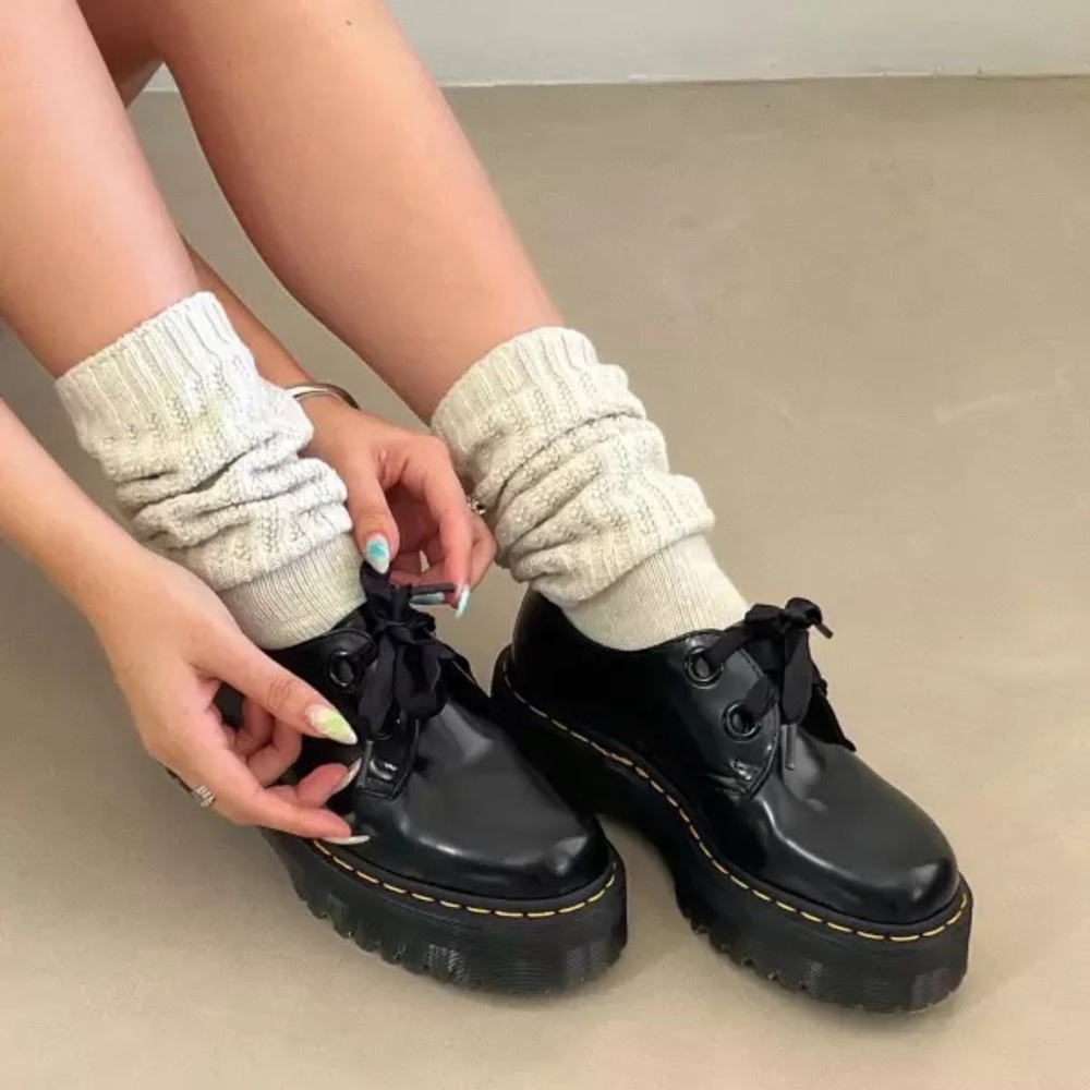 Dr. Martens Black Platform Shoes